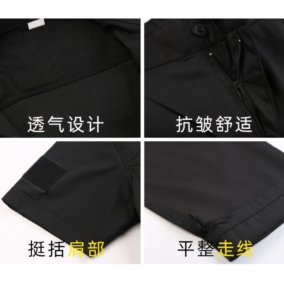 Set đồ hóa trang thành bảo vệ thiết kế tay dài màu đen thời trang cho nam