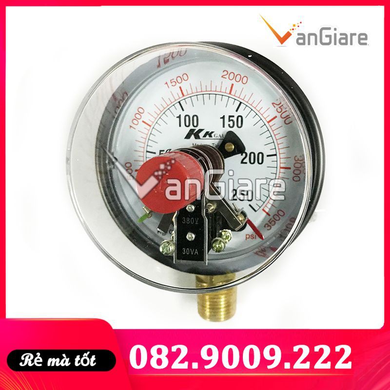Đồng hồ đo áp suất 3 kim tiếp điểm điện