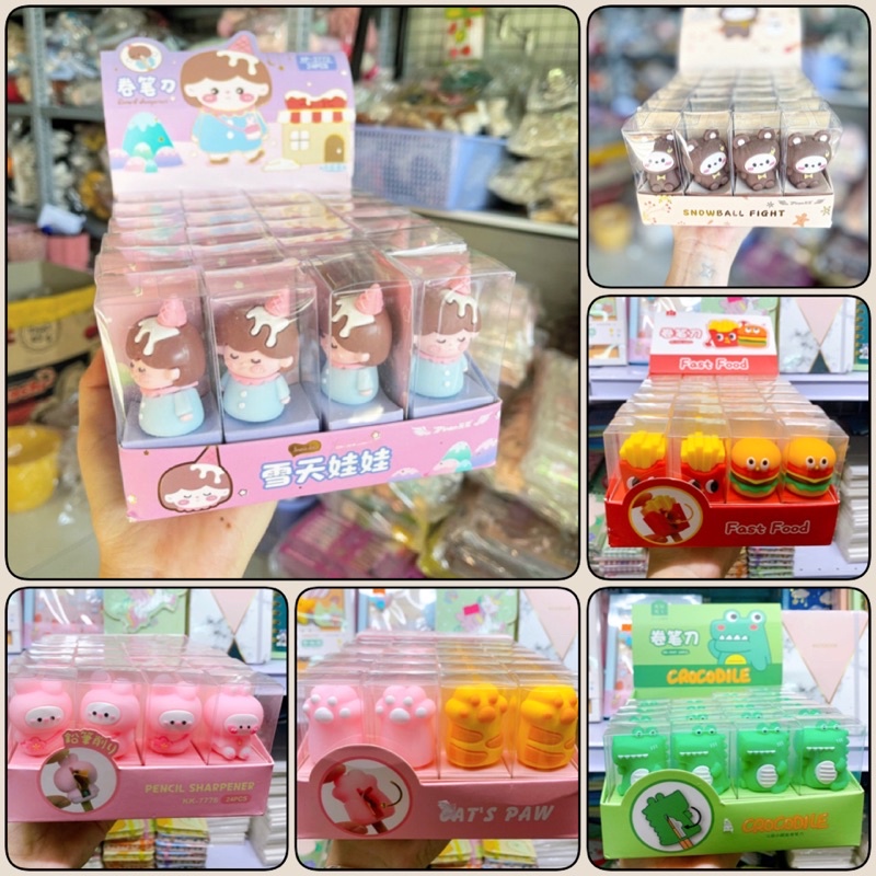 Đồ chuốc, gọt bút chì mẫu thú, đồ ăn dễ thương cho bé