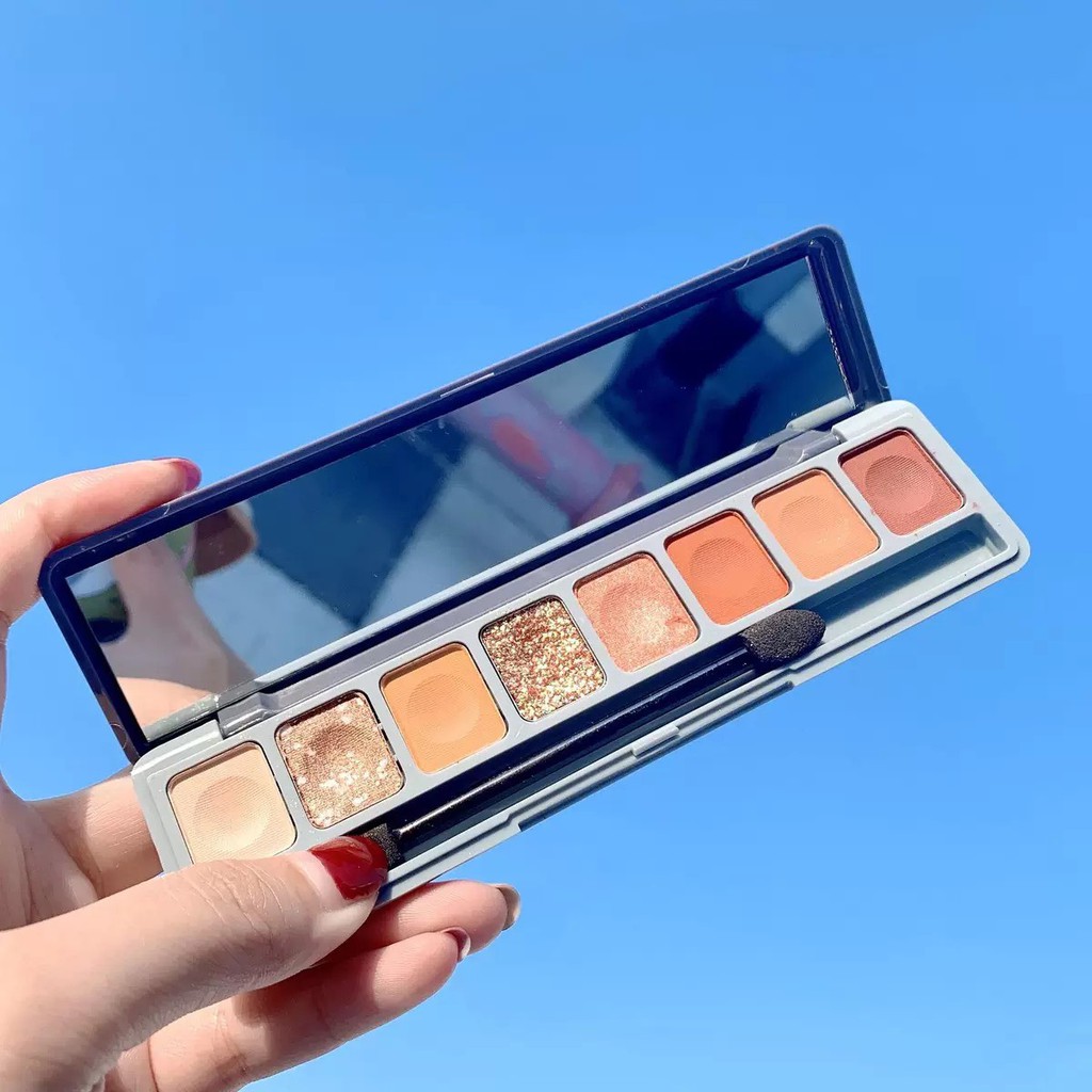 Bảng Phấn mắt 8 ô Soft Eye Lameila Eye Shadows Tông Hàn siêu cưng nội địa sỉ rẻ phấn mềm mịn lâu trôi chuẩn màu