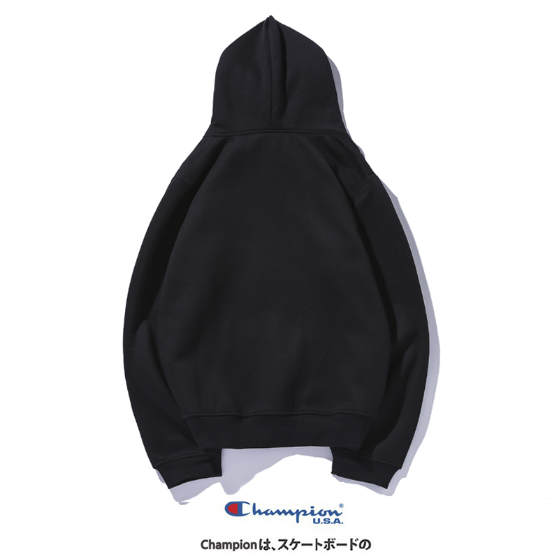 Áo Hoodie Champion Vải Nhung Thêu Chữ Thời Trang Cổ Điển Năng Động