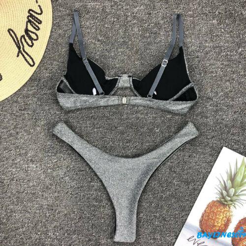 Bộ bikini 2 mảnh thời trang biển kiểu dáng gợi cảm cho nữ