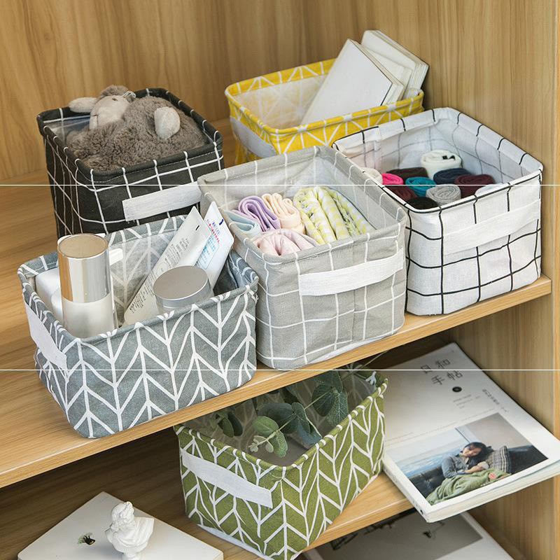 [❌GIÁ SỈ❌] Giỏ vải đựng đồ cá nhân,quần áo, văn phòng xinh xắn, đa năng 2357