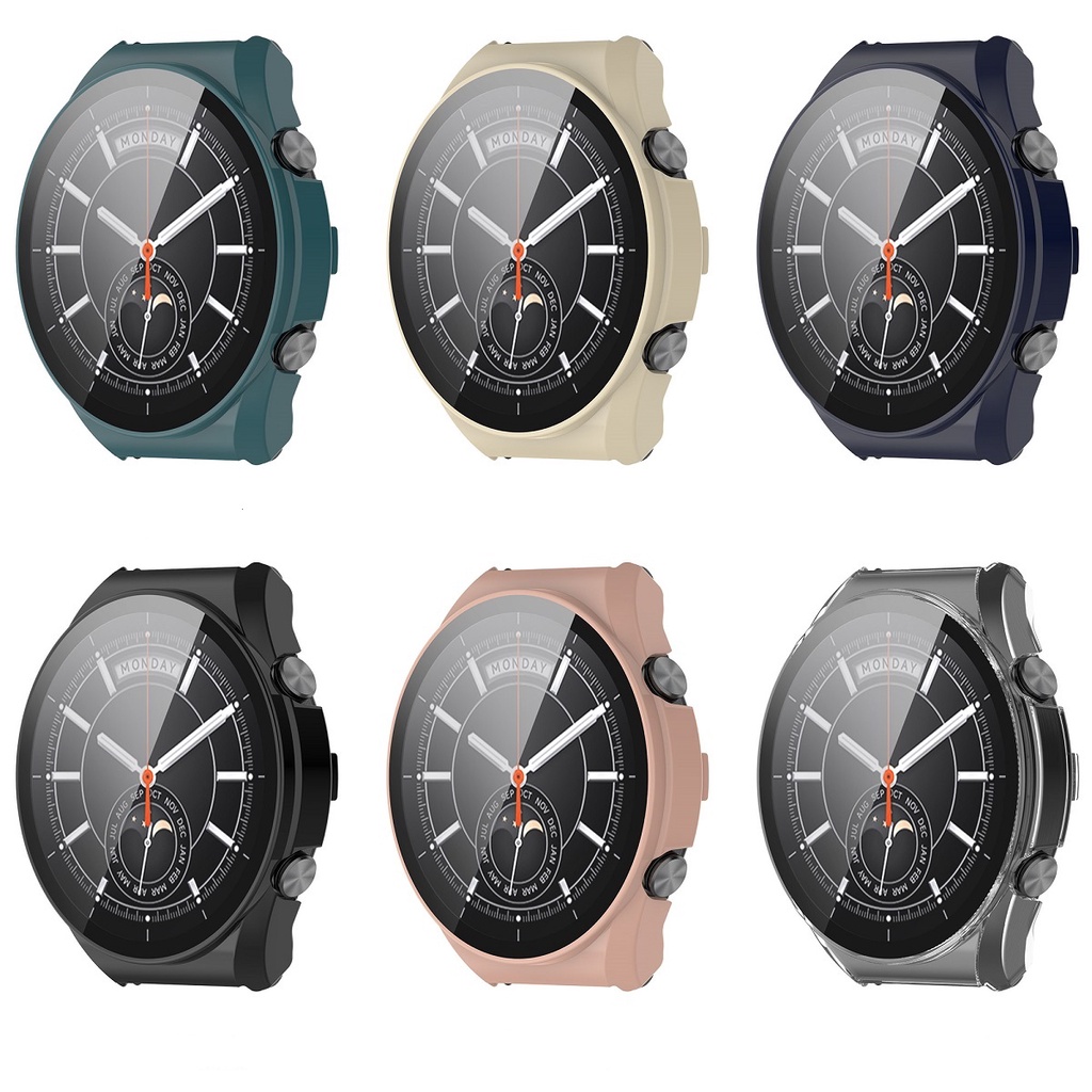Ốp Bảo Vệ Bằng PC Cứng + Kính Cường Lực Cho Xiaomi Watch S1