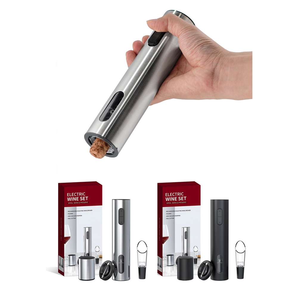 Uareliffe 4 In 1 Electric Red Wine Opener Kit Wine Bottle Corkscrew