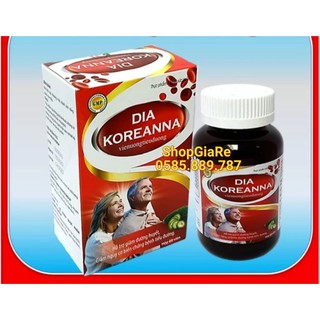Viên uống Dia Koreanna viên uống tiểu đường hỗ tiểu đường, giảm mỡ trong máu, cao huyết áp cho người mắc bệnh tiểu đường
