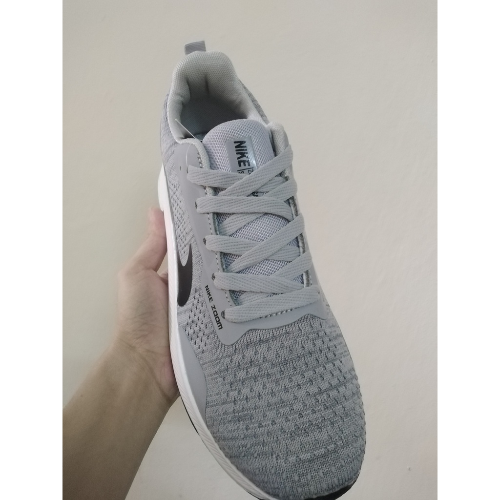 Giày thể thao nam Nike Zoom màu xám cao cấp ❤️ Giày chạy bộ tập gym nam siêu nhẹ màu xám Full Box