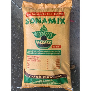 Đất sạch trồng rau sonamix 20dm3 có đất thịt