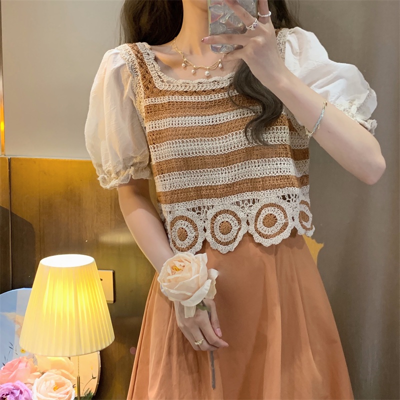 Đầm PERTY cổ vuông phong cách Hàn Quốc thời trang mùa hè ngọt ngào dành cho nữ