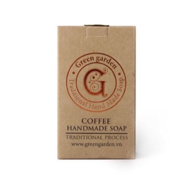 100gr Xà phòng handmade Green Garden Cofee Tẩy tế bào chết sạch sáng da | BigBuy360 - bigbuy360.vn