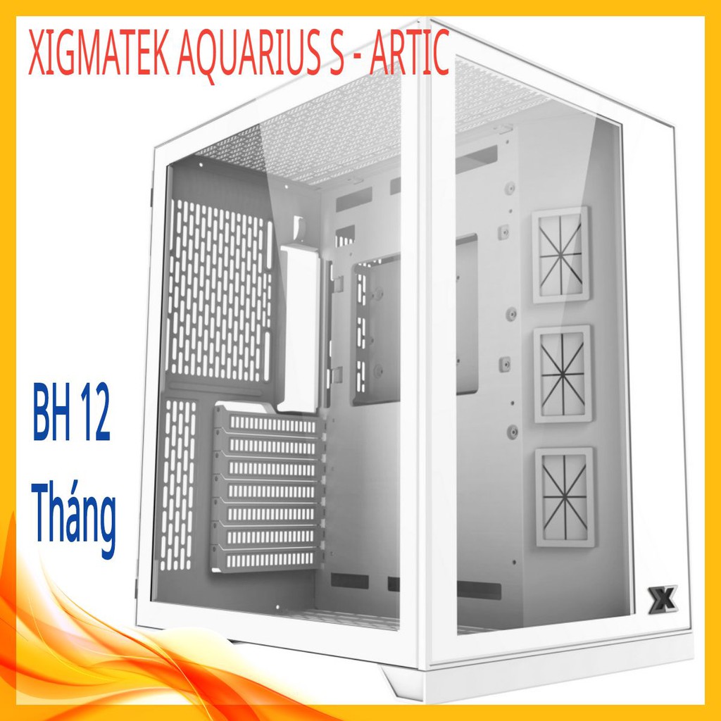 Vỏ Case Máy Tính XIGMATEK AQUARIUS S - ARCTIC (Np Fan) - Hàng chính hãng Mai Hoàng