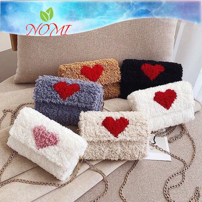 Set nguyên liệu đan túi, túi handmade tự đan len trái tim