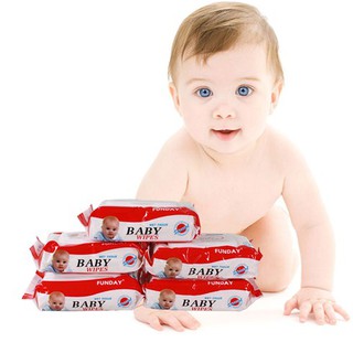 COMBO 10 BỊCH KHĂN ƯỚT BABY WIPES 80G