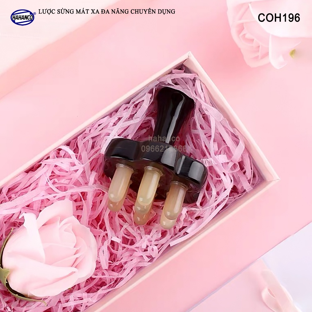 Lược Sừng Mát Xa Chuyên Dụng Toàn Thân Đa Năng HAHANCO Làm Đẹp/Thư Giãn - COH196