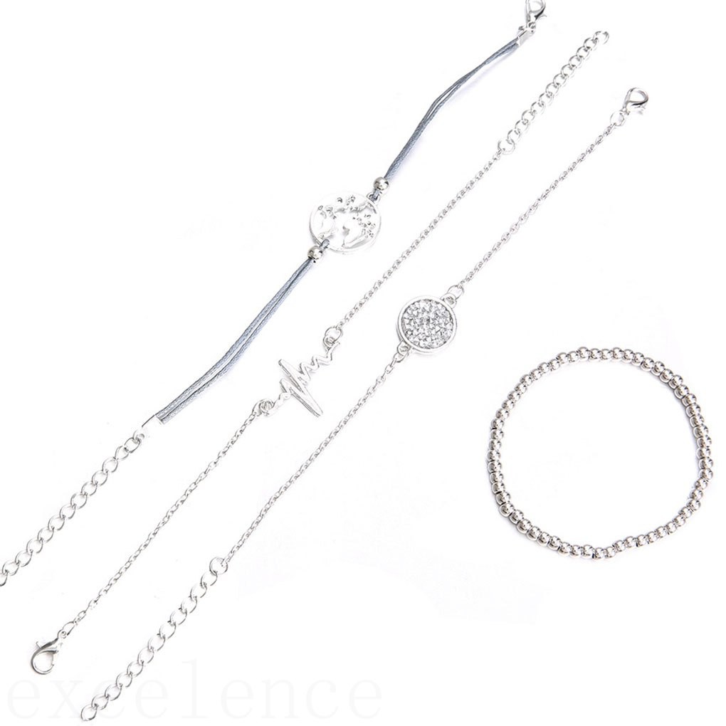 Set 4 Vòng Tay Thời Trang Xinh Xắn Dành Cho Nữ