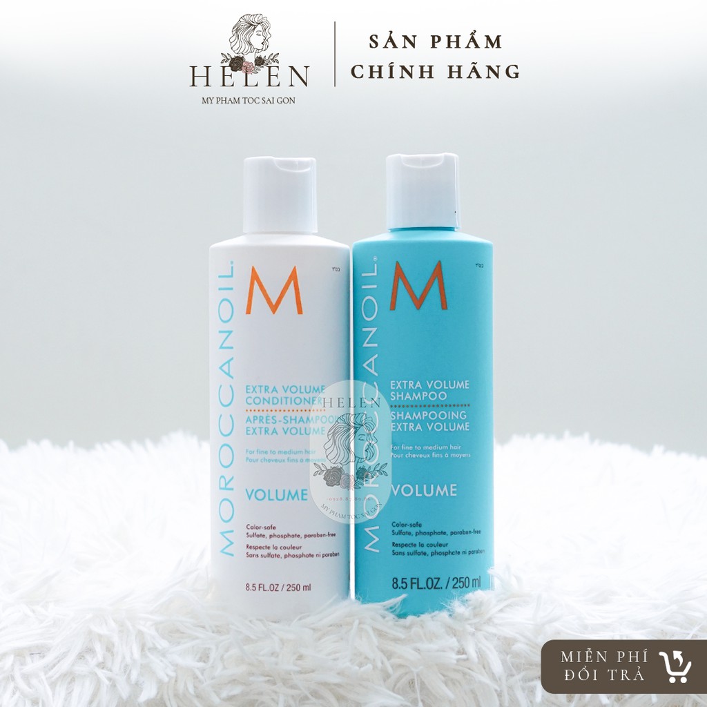 Dầu Gội Xả Tăng Phồng Tóc Moroccanoil VOLUME FREESHIP Dưỡng Ẩm, Phục Hồi Độ Ẩm, Phục Hồi Tóc, Chăm Sóc Tóc Chính Hãng