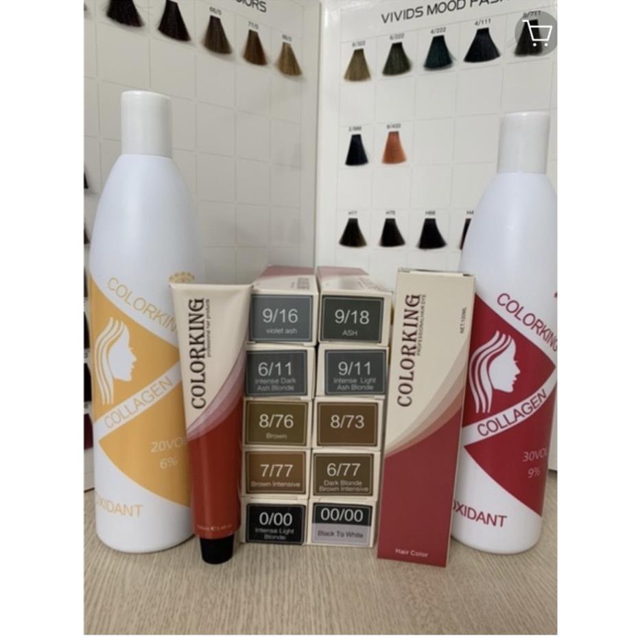 Thuốc nhuộm tóc nâu trà sữa HOT COLORKING CAITU