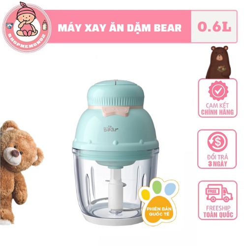 Máy xay đa năng xay thức ăn dặm BEAR hình nơ cho bé - 0.6L