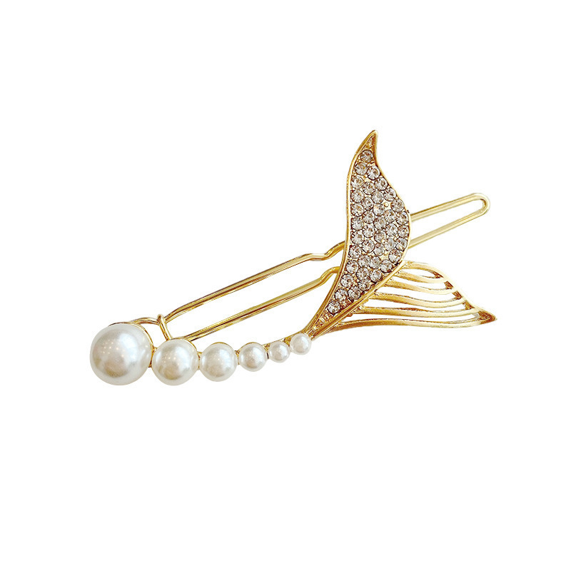 Kẹp Tóc Cá Heo Đính Ngọc Trai Nhân Tạo Thời Trang 2022