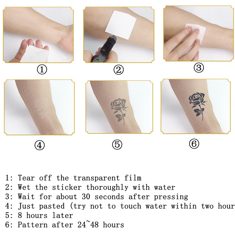 【MEET Magic Tattoo】Hình xăm dán tạm thời chống thấm nước họa tiết nhiều kiểu cá tính độc đáo 12x19cm