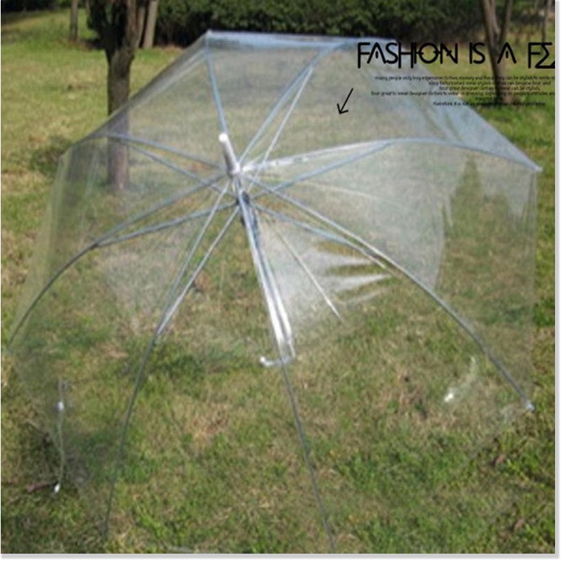 Dù che mưa SALE ️  Ô dù đi mưa cao cấp với thiết kế trong suốt nhiều màu, bền thể hiện phongn cách thời trang 7317