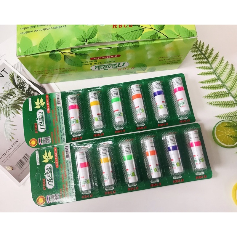 (Green Herb) 01 Ống Dầu Hít GREEN HERB Thái Lan (2 ĐẦU)