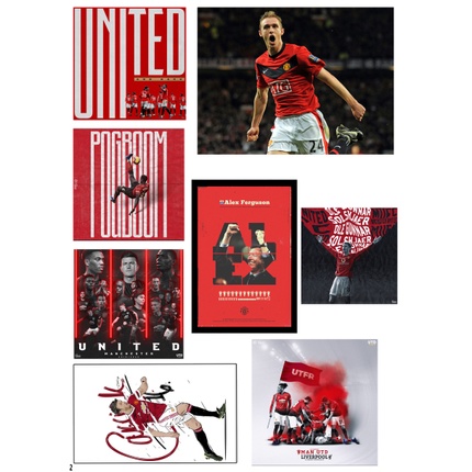 Set 40 hình dán sticker trang trí CLB Manchester United