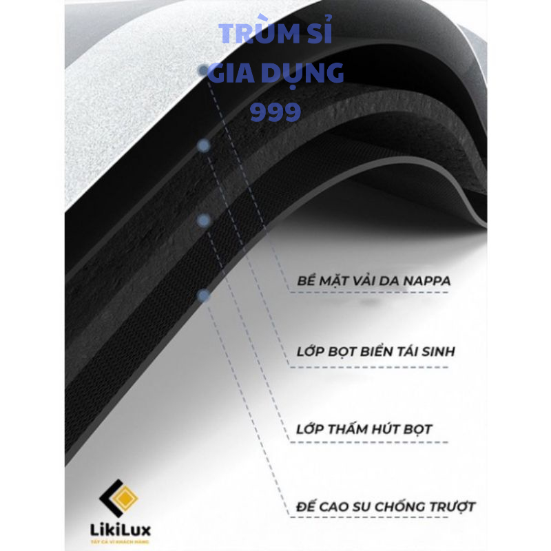 HCM Thảm Lau Chân Chùi Chân Silicon phòng tắm trải sàn siêu thấm hút nước chống trượt cao cấp đế cao su chất siêu dày