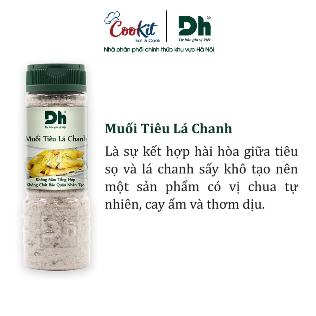 Muối tiêu lá chanh Dh Foods muối chấm đặc biệt ngon với gà luộc 50gr/120gr