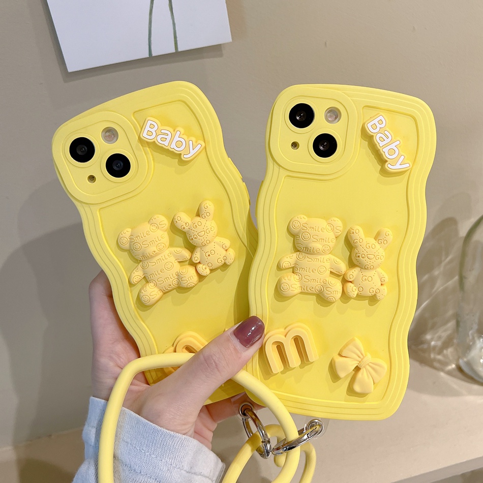Ốp Điện Thoại Silicone Hình Gấu 3D Cho iPhone 14 13 11 12 Pro MAX Mini 6 6s 7 8 Plus 7plus 8plus 6plus 7 + 8 + X XR XS MAX 11Pro