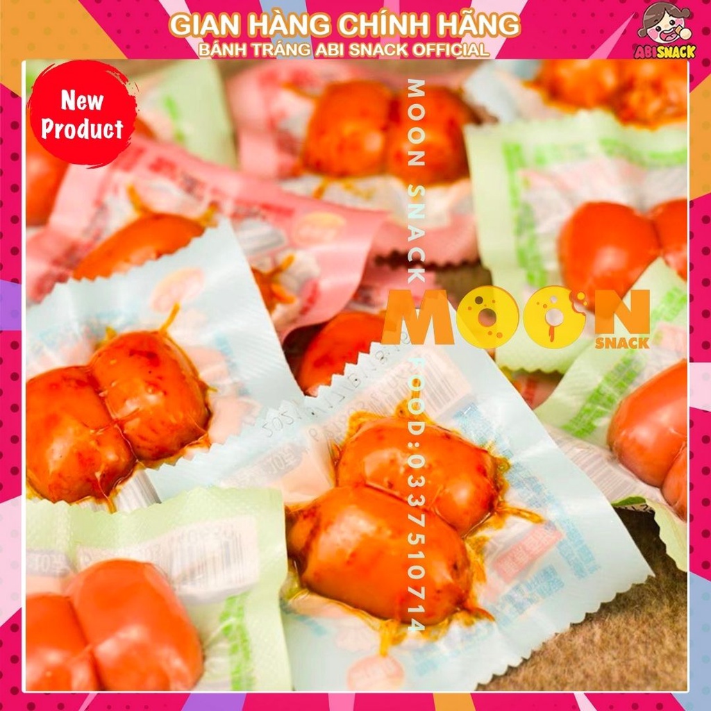 COMBO 3 GÓI XÚC XÍCH MINI 2 VIÊN/4 VIÊN/7 VIÊN 1 GÓI NHỎ GIĂM BÔNG TỨ XUYÊN JINQUI 10g/1 gói
