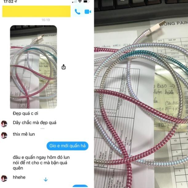 Dây quấn cáp sạc dài 1m4 | BigBuy360 - bigbuy360.vn