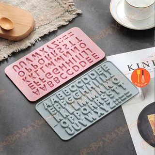 Khuôn silicon socola chữ cái alphabet abc