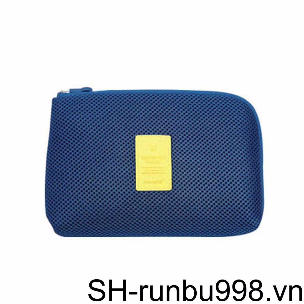 Túi Đựng Pin Sạc Dự Phòng Điện Thoại Di Động Chống Sốc Có Khóa Kéo Sắp Xếp Gọn Gàng Cho Hoạt Động Ngoài Trời