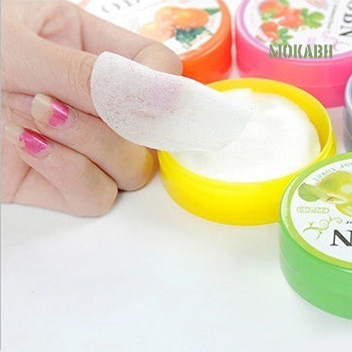 1 Hộp 32 Khăn Giấy Ướt Tẩy Sơn Móng Tay Hương Hoa