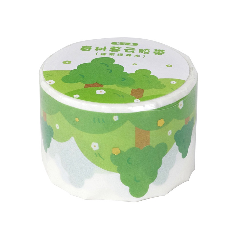 1 Cuộn Băng Keo Hình Cây Lá Vàng