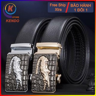 [Xả Kho 1 Ngày] Thắt Lưng Nam Da Cao Cấp, Khoá  Trượt Tự Động-KenDo Store 👑 ,
