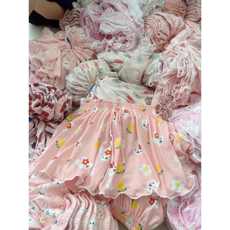 Quần đùi thái Hình Hoa xinh xắn , quần ngủ thái ống rộng | BigBuy360 - bigbuy360.vn