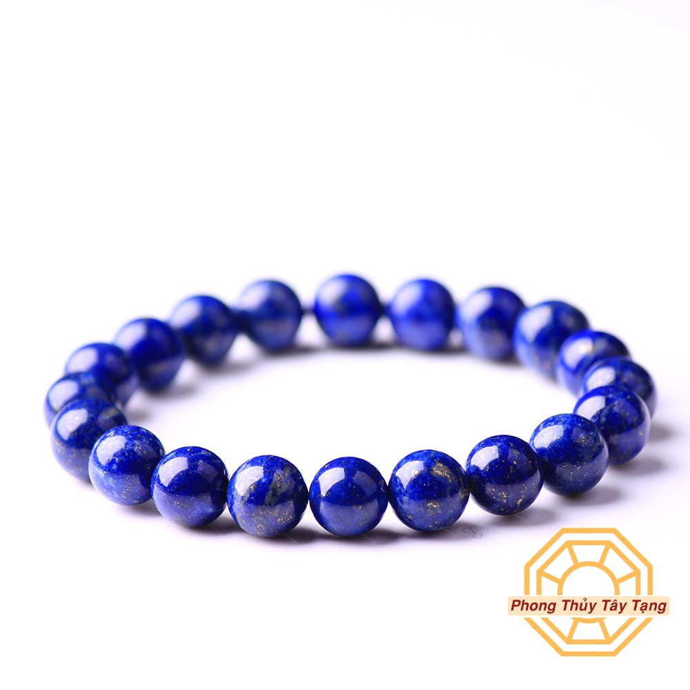 Vòng tay phong thủy Đá Lapis Lazuli [TẶNG HỘP GỖ] - nam nữ mệnh Thuỷ Mộc - Phong Thủy Tây Tạng