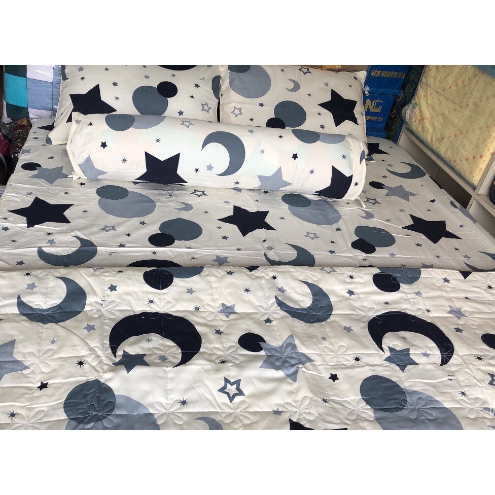 Bộ Drap mền  Cotton Thắng Lợi 5 món / hoặc mền lẻ  {chuẩn logo CTY} inbox chon màu