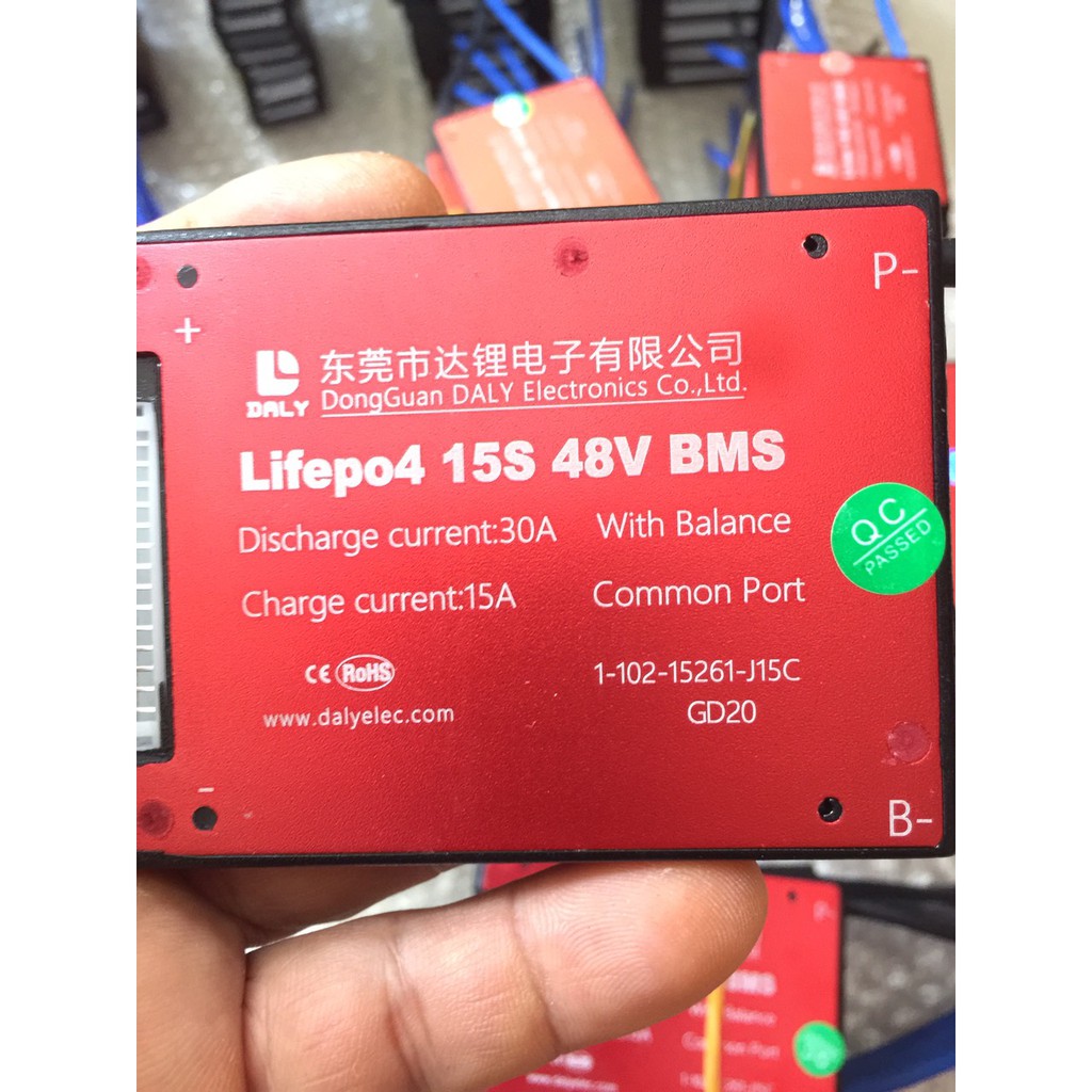 Mạch bảo vệ pin xe điện lithium BMS lifePO4 15S 48V 20A 30A