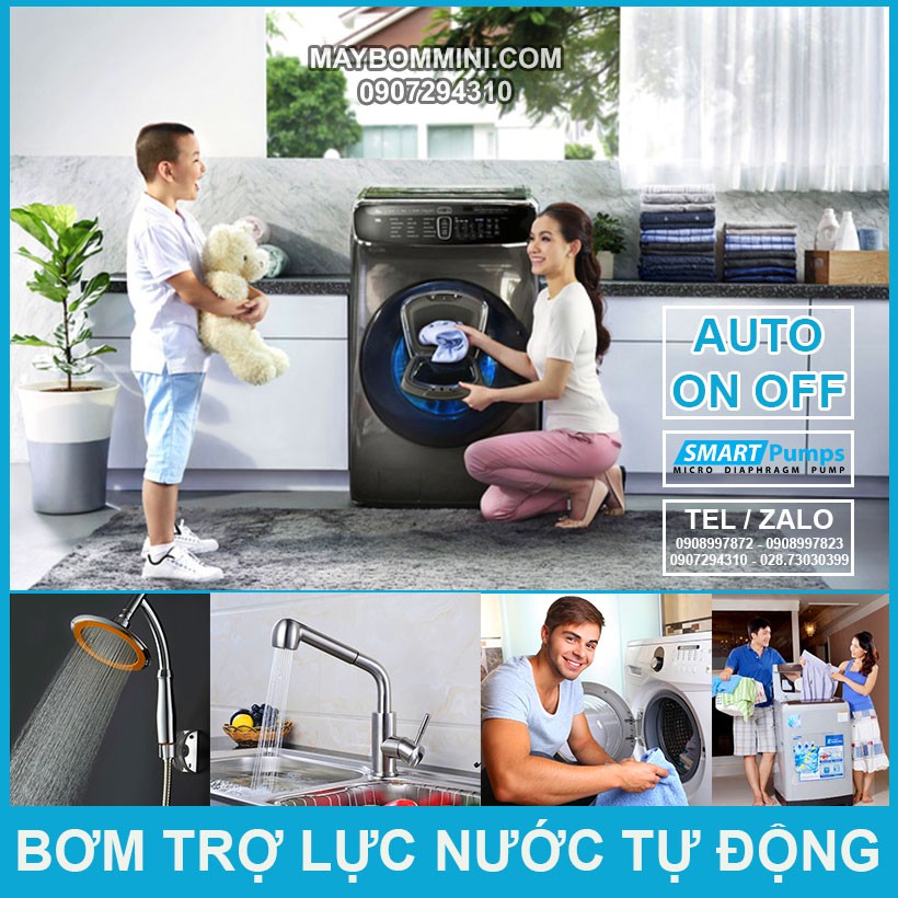 Bộ Máy Bơm Trợ Lực Tự Động 220V 60W