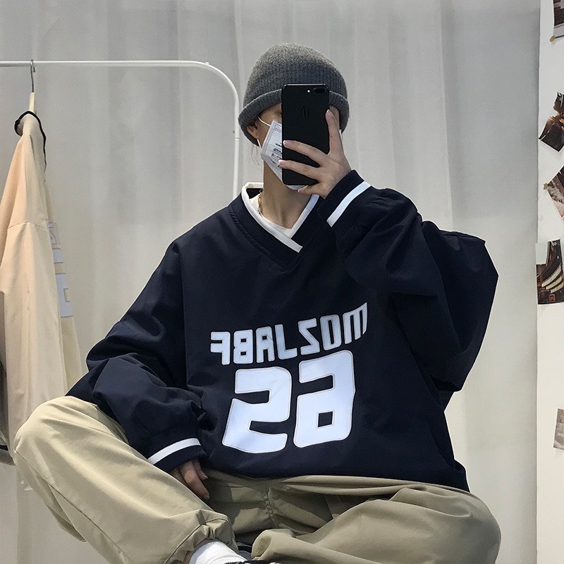 Áo Sweater nam nữ unisex cổ V 65 áo nỉ dài tay thu đông phong cách Ulzzang, áo nỉ nam nữ Unisex Form Rộng | BigBuy360 - bigbuy360.vn