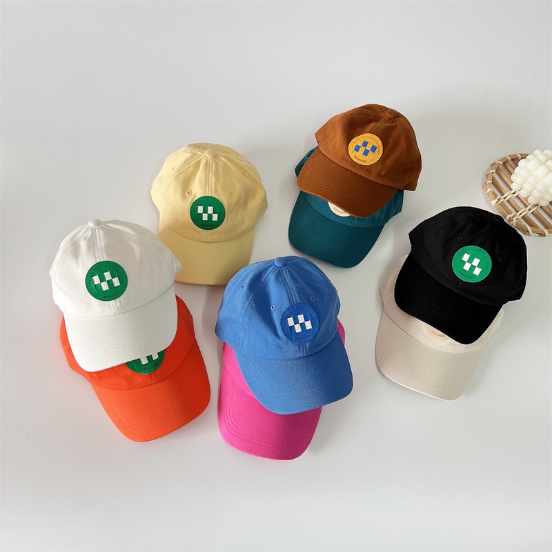 Nón Bóng Chày Chống Nắng Họa Tiết Caro Thời Trang Hàn Quốc Cho Bé