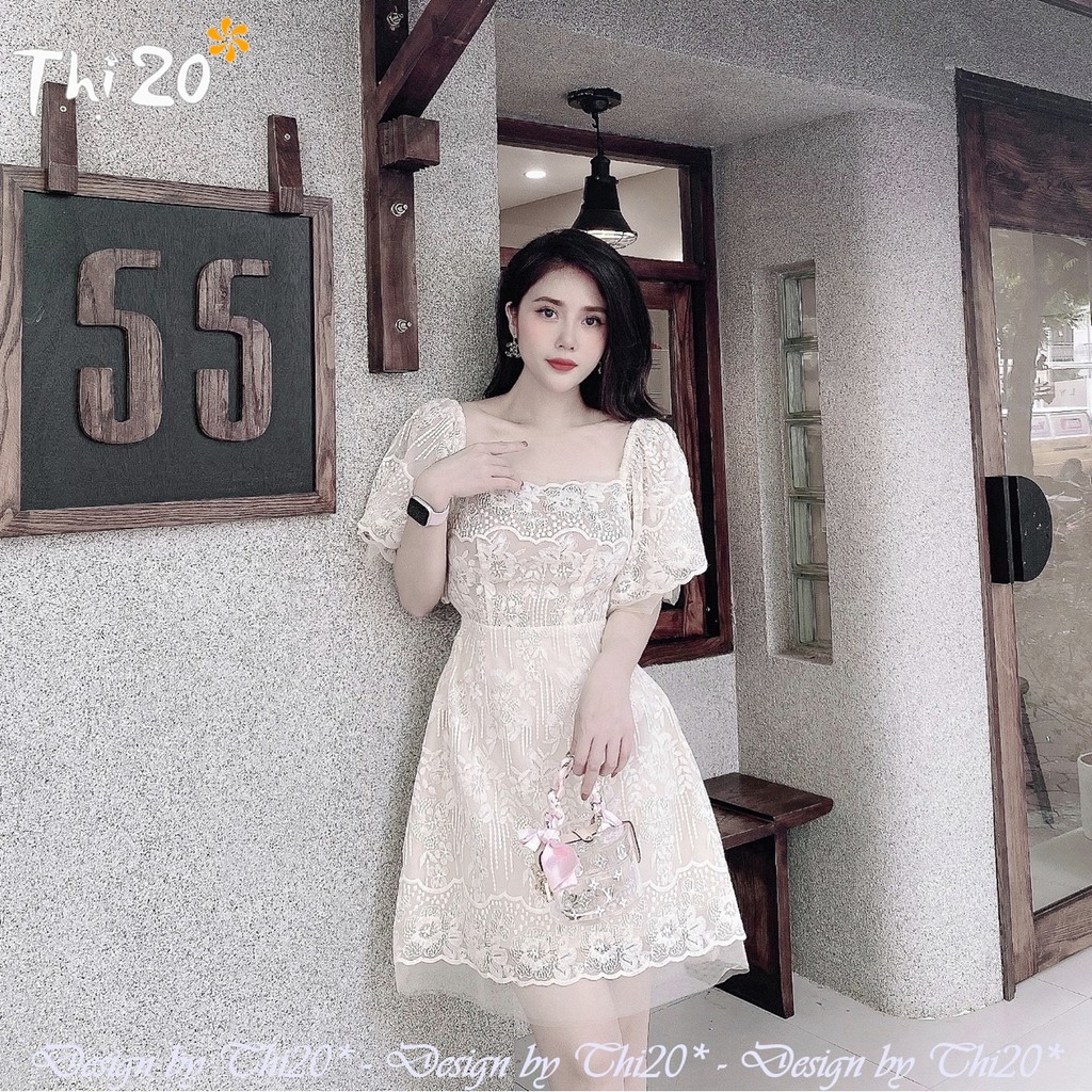 Đầm dự tiệc ren, cánh tiên V3979, thời trang thiết kế Thi20* phù hợp đi làm, đi sự kiện, đi tiệc, đi chơi, đi biển | BigBuy360 - bigbuy360.vn