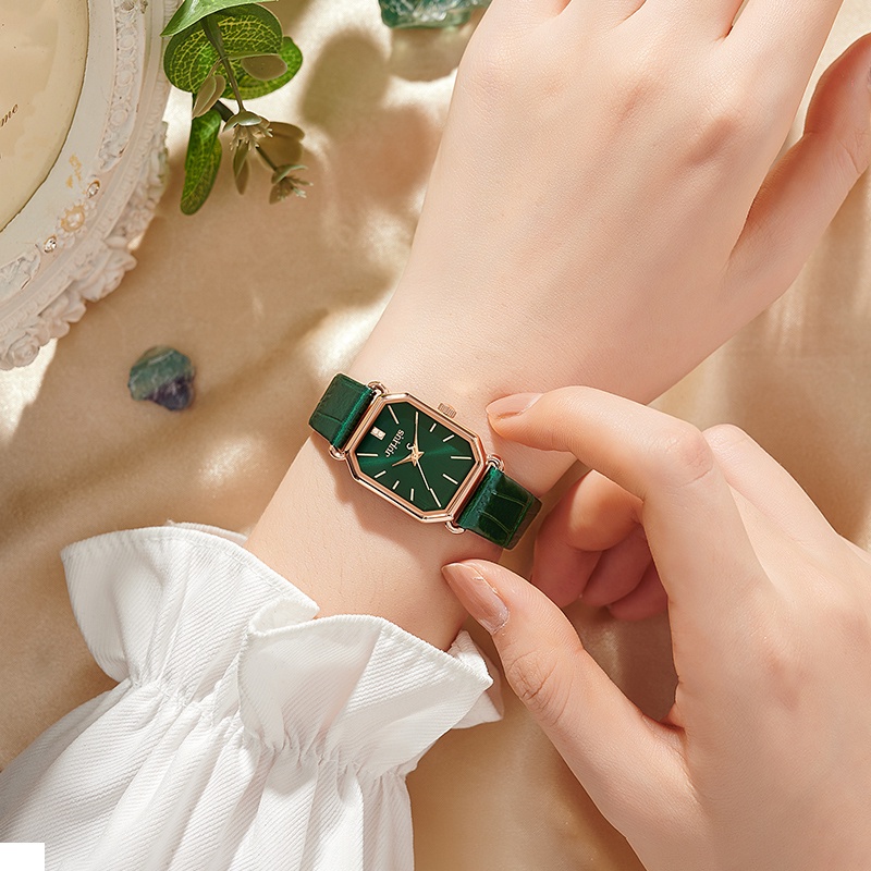 Đồng hồ nữ Julius JA-1356 dây da | Julius Official