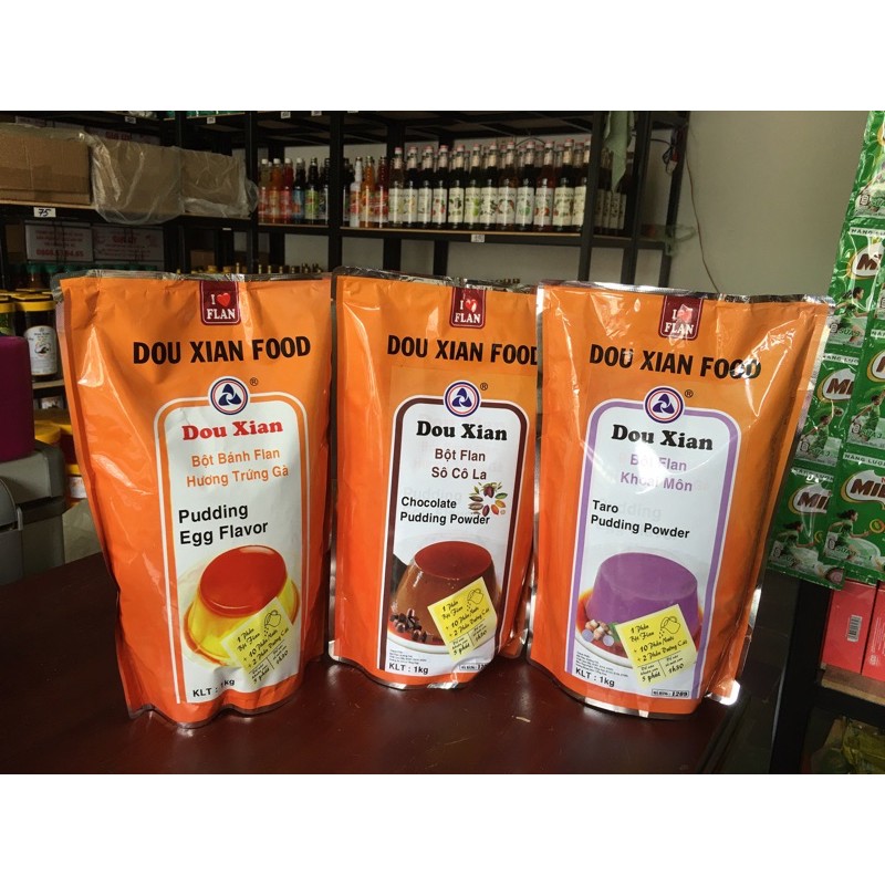 Bột Plan Pudding Hàng Huy đủ mùi ( 1kg )