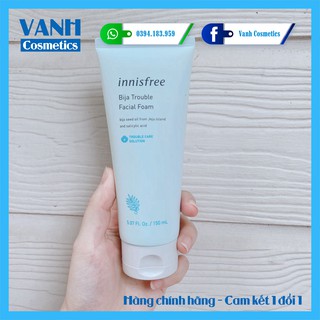 Sữa rửa mặt dành cho da mụn Innisfree Bija Trouble Facial Foam - Vanh Cosmetics