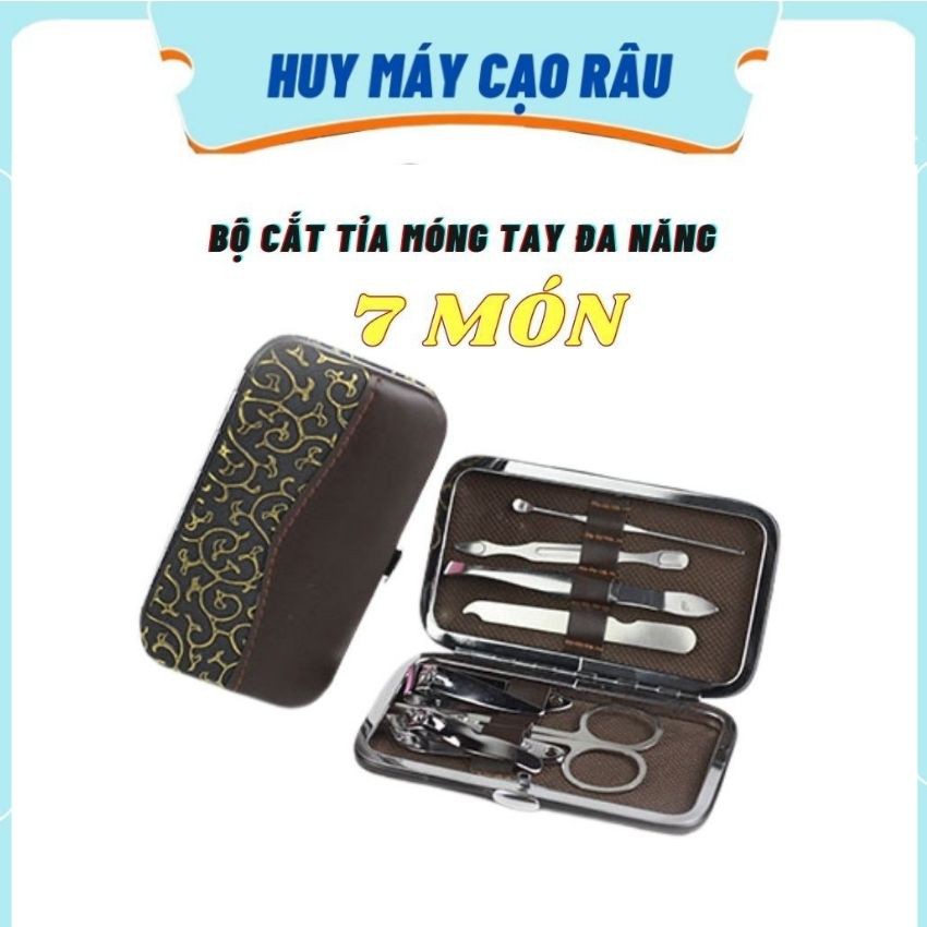 Bộ bấm móng tay, móng chân, cắt tỉa móng tay 7 món shaver