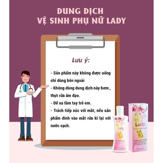 Dung dịch vệ sinh phụ nữ Lady
